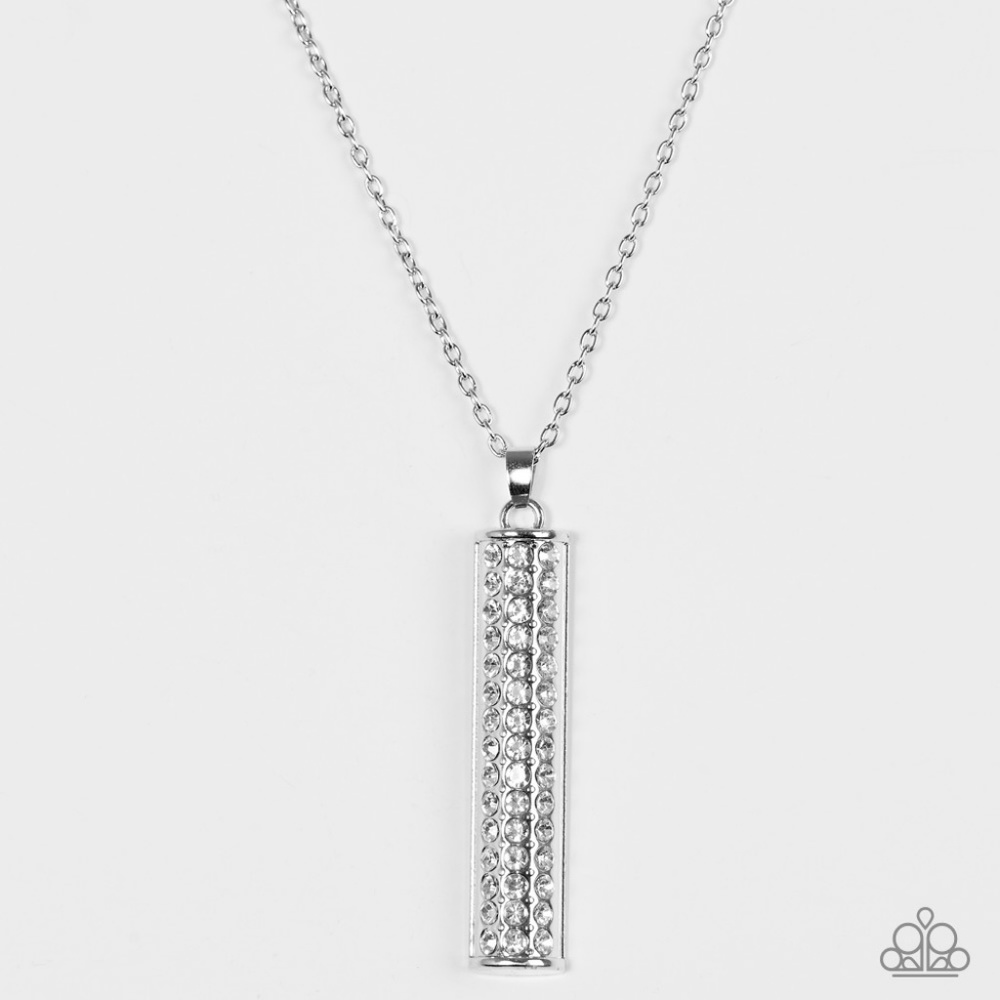 Big Shot Shimmer [Long] Necklace | Silver